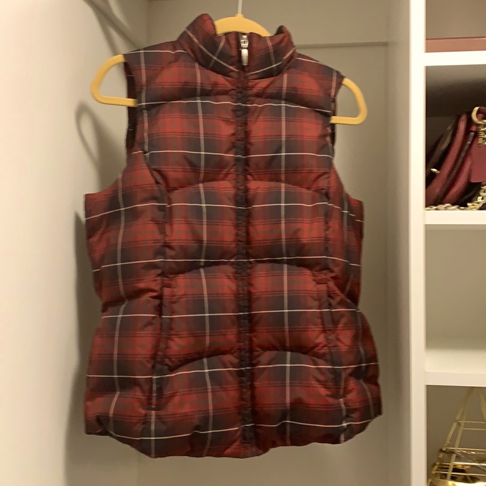 Eddie Bauer goose down flannel vest